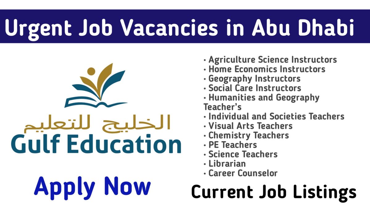 Urgent Job Vacancies in Abu Dhabi