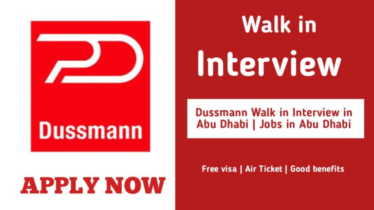 Walk-In-Interview In Abu Dhabi at Dussmann