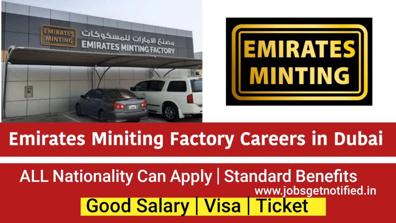 Emirates Minting Factory Careers in Dubai