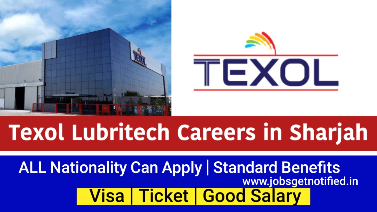 Texol Lubritech Careers in Sharjah