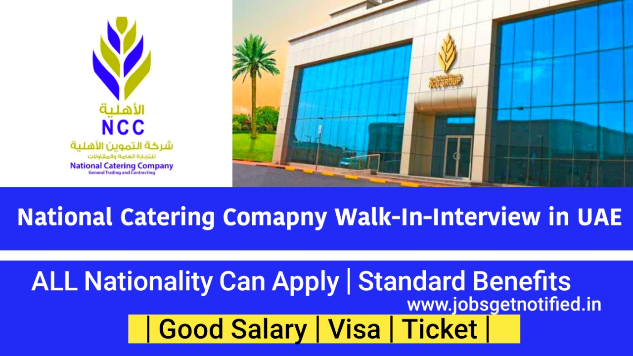 National Catering Company Walk-In Interview in UAE