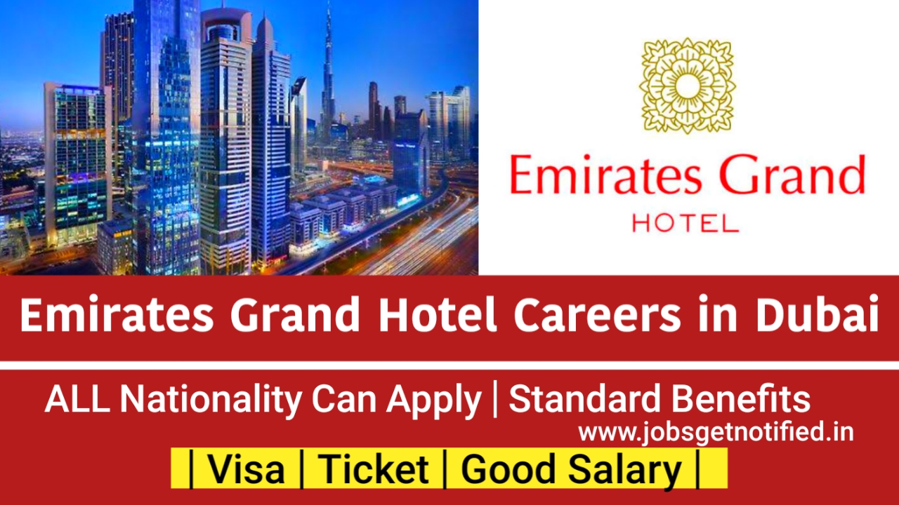 Emirates Grand Hotel Careers in Dubai