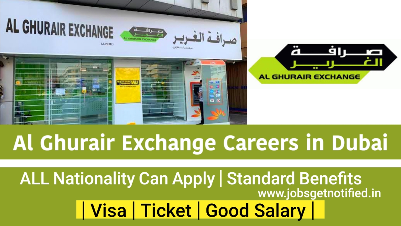 Al Ghurair Exchange Careers in Dubai