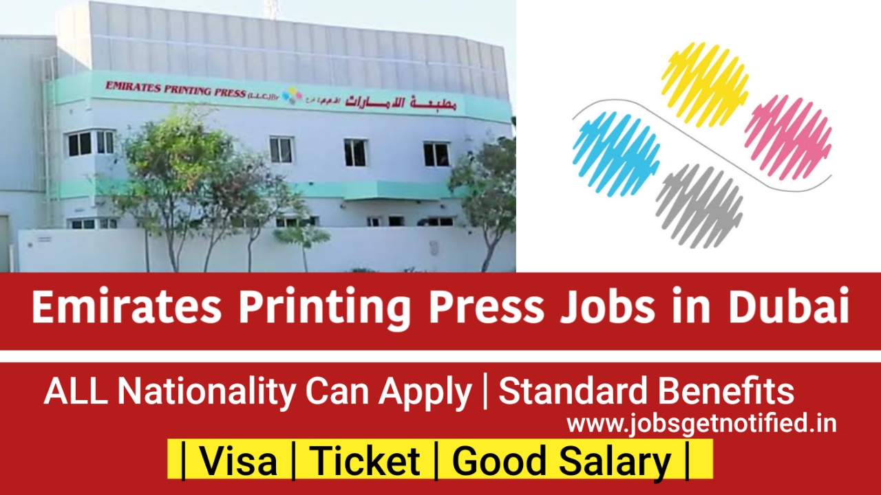 Emirates Printing Press Jobs in Dubai