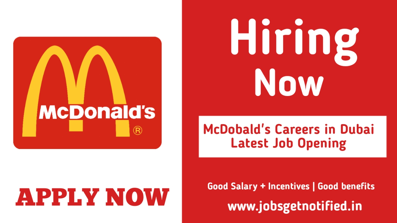 McDonald Careers in Dubai