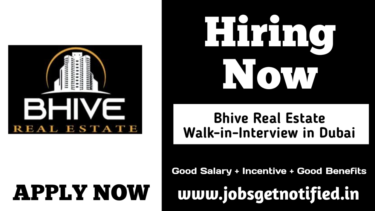 Bhive Real Estate Walk-in-Interview